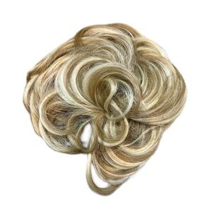 Elegant Blonde Highlights Hair Bun Extension NEW